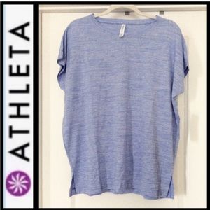 ATHLETA New w/ Tags- RELEASE HEATHER TEE- Women’s